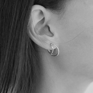 Sophie Buhai double layered hoops gold vermeil